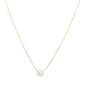 Collar oro amarillo circonia 14K