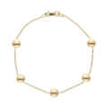 Pulsera círculos huecos 14K