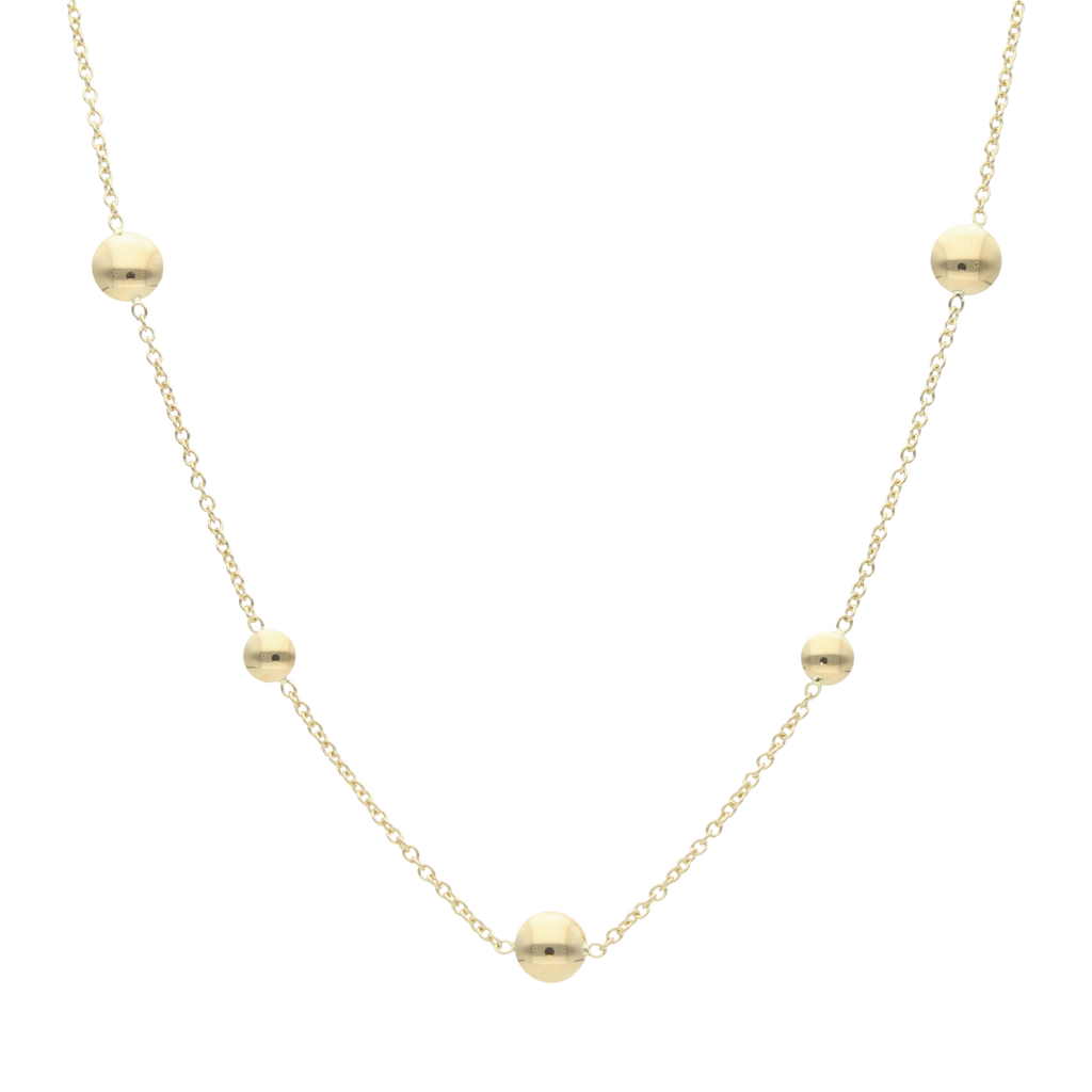 Collar círculos chicos y grandes 14K