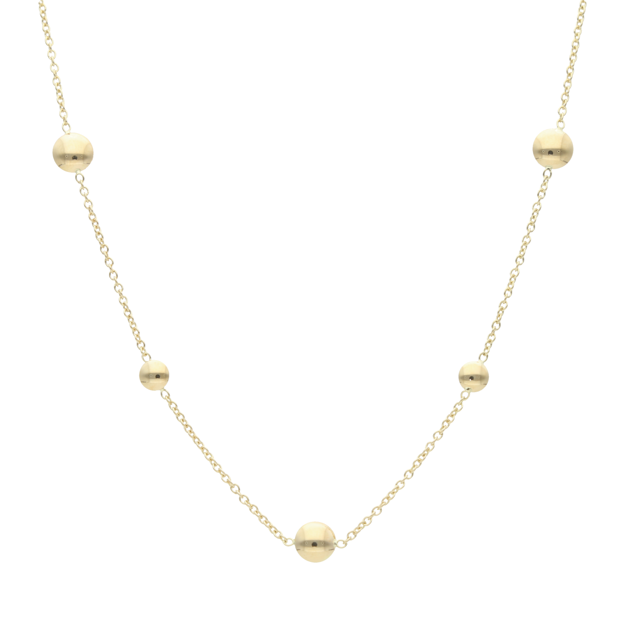 Collar círculos chicos y grandes 14K