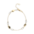 Pulsera bicolor 14K