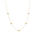 Collar círculos huecos 14K