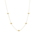 Collar círculos huecos 14K