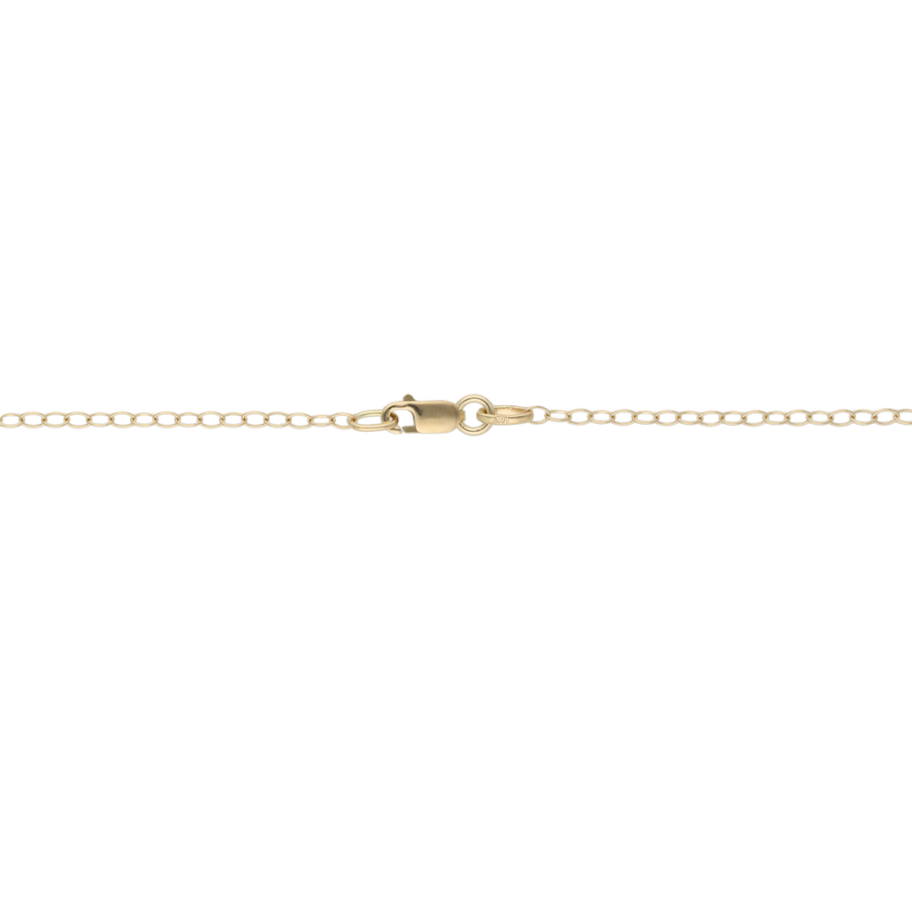 Collar bicolor figuras diamantadas 14K