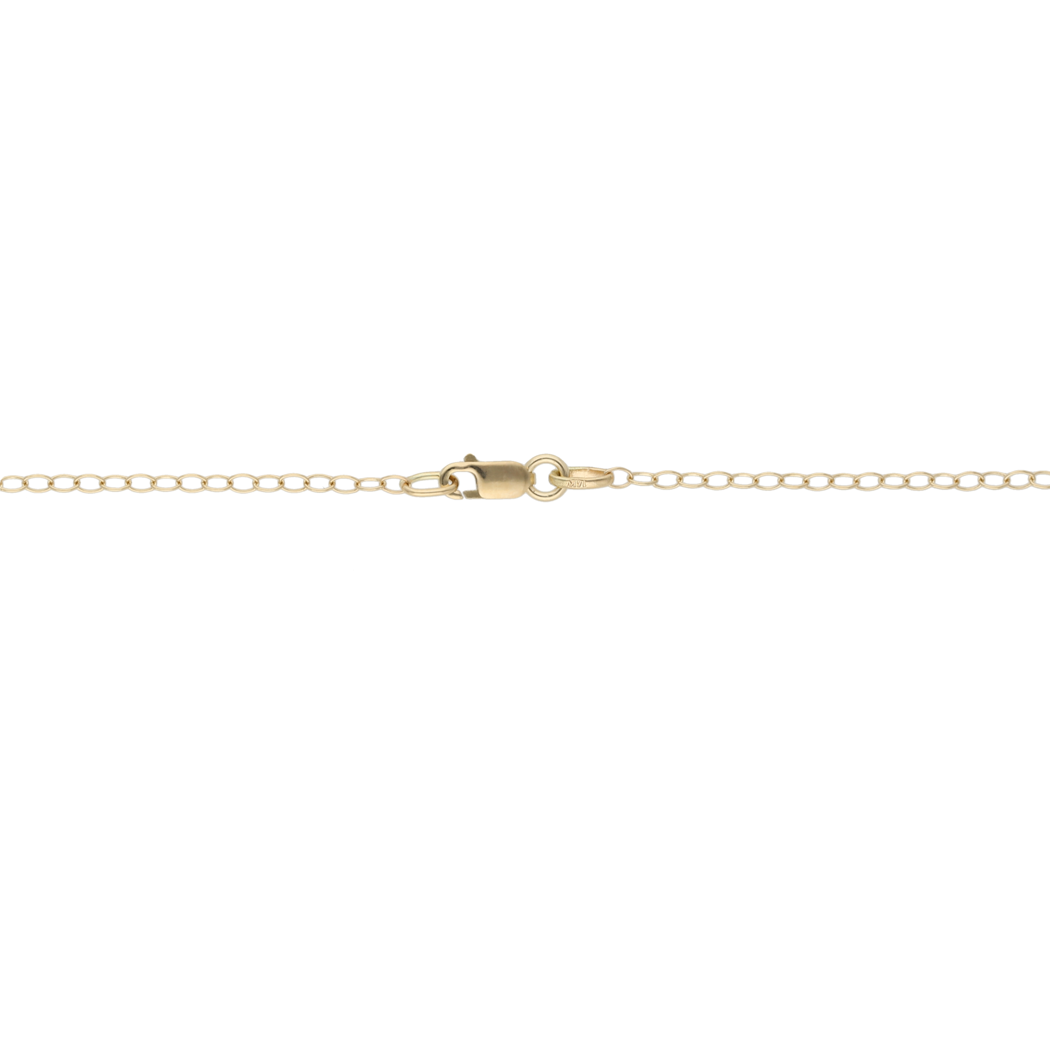 Collar bicolor figuras diamantadas 14K