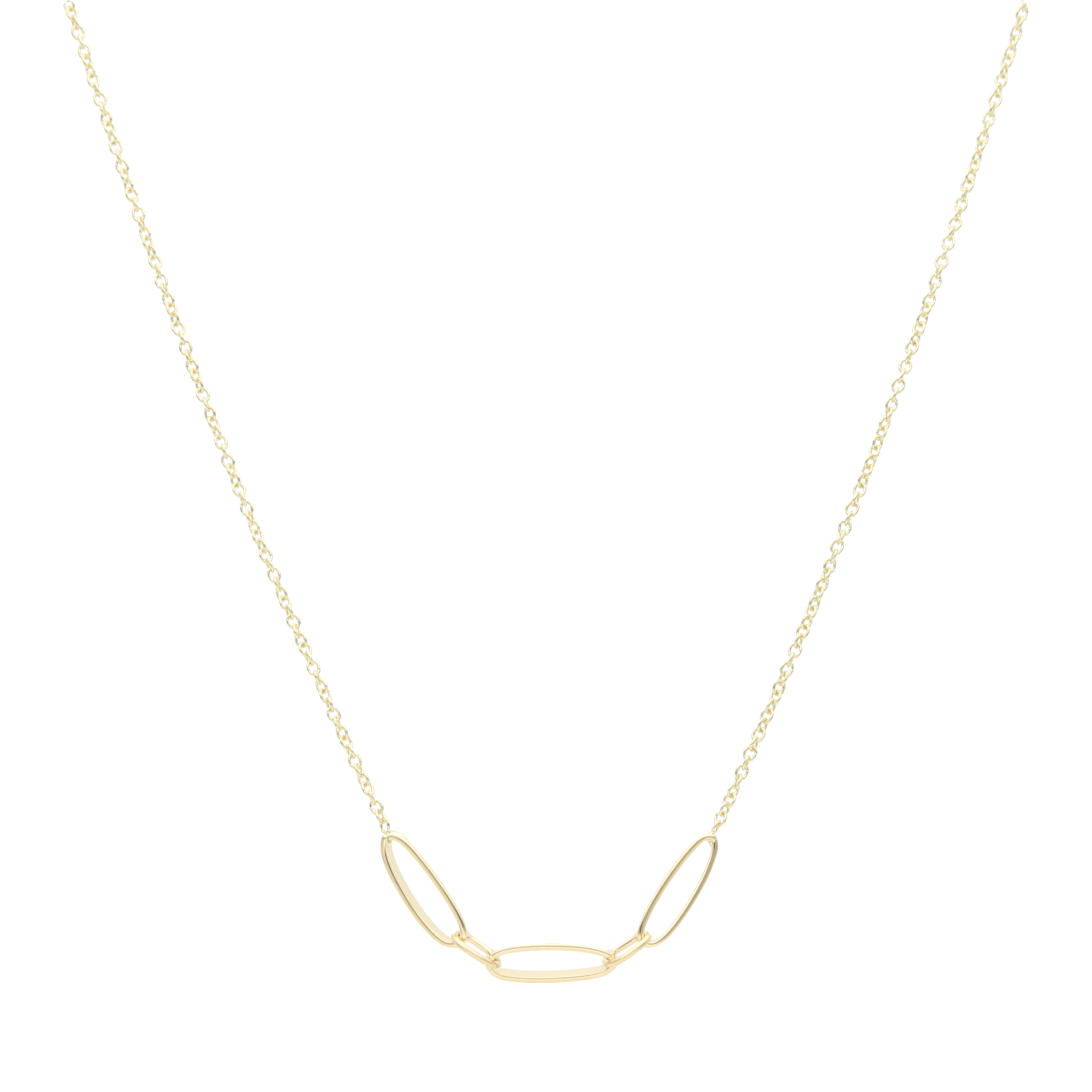 Collar ovals 14K