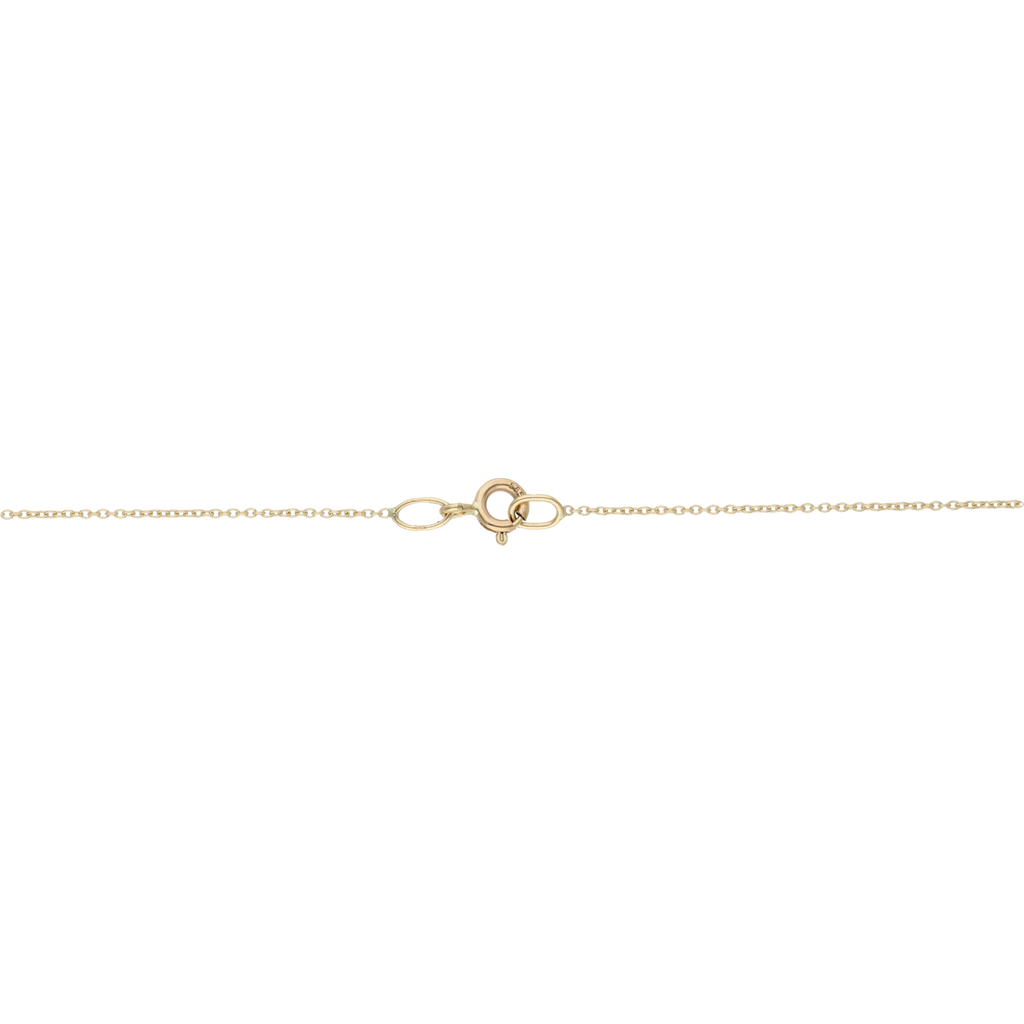 Collar círculos diamantados 14K