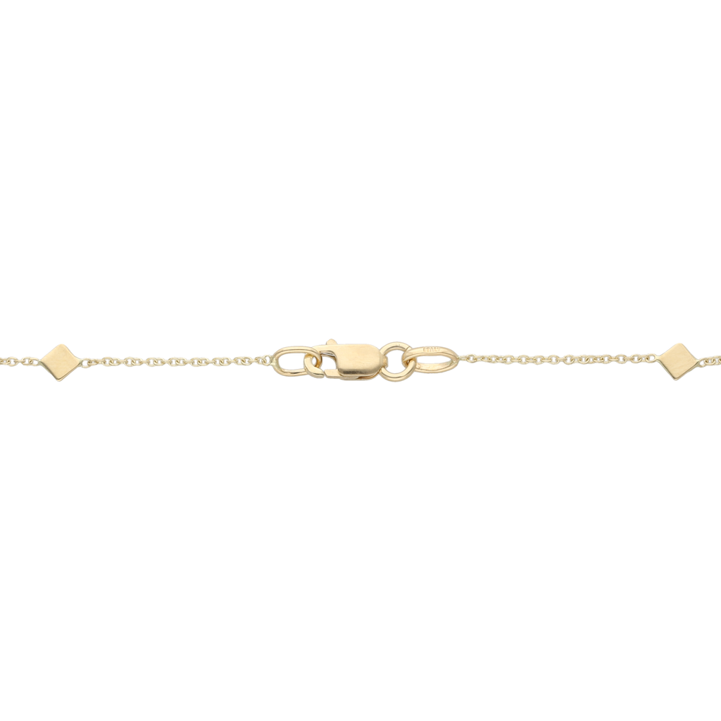 Pulsera rombos 14K