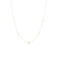 Collar corazones 14K