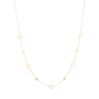 Collar rombos 14K