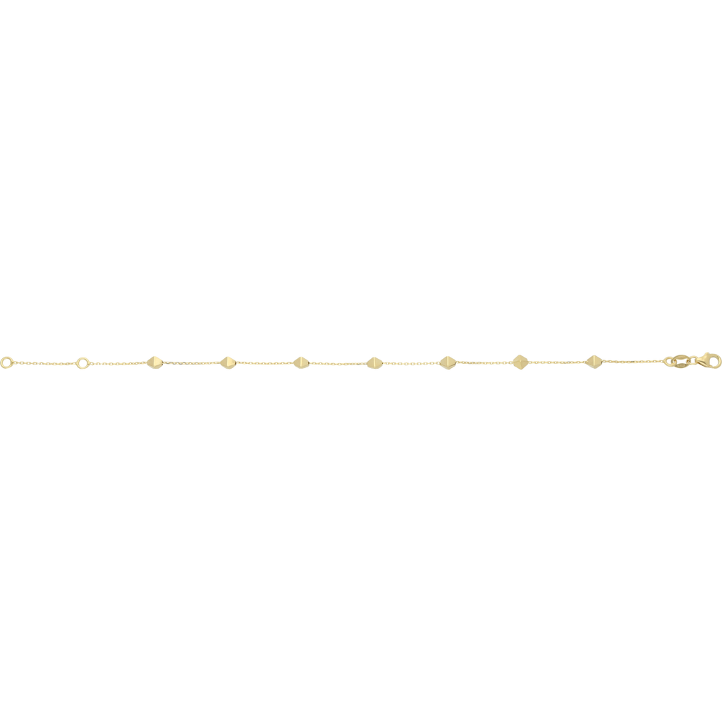 Pulsera rombos 14K