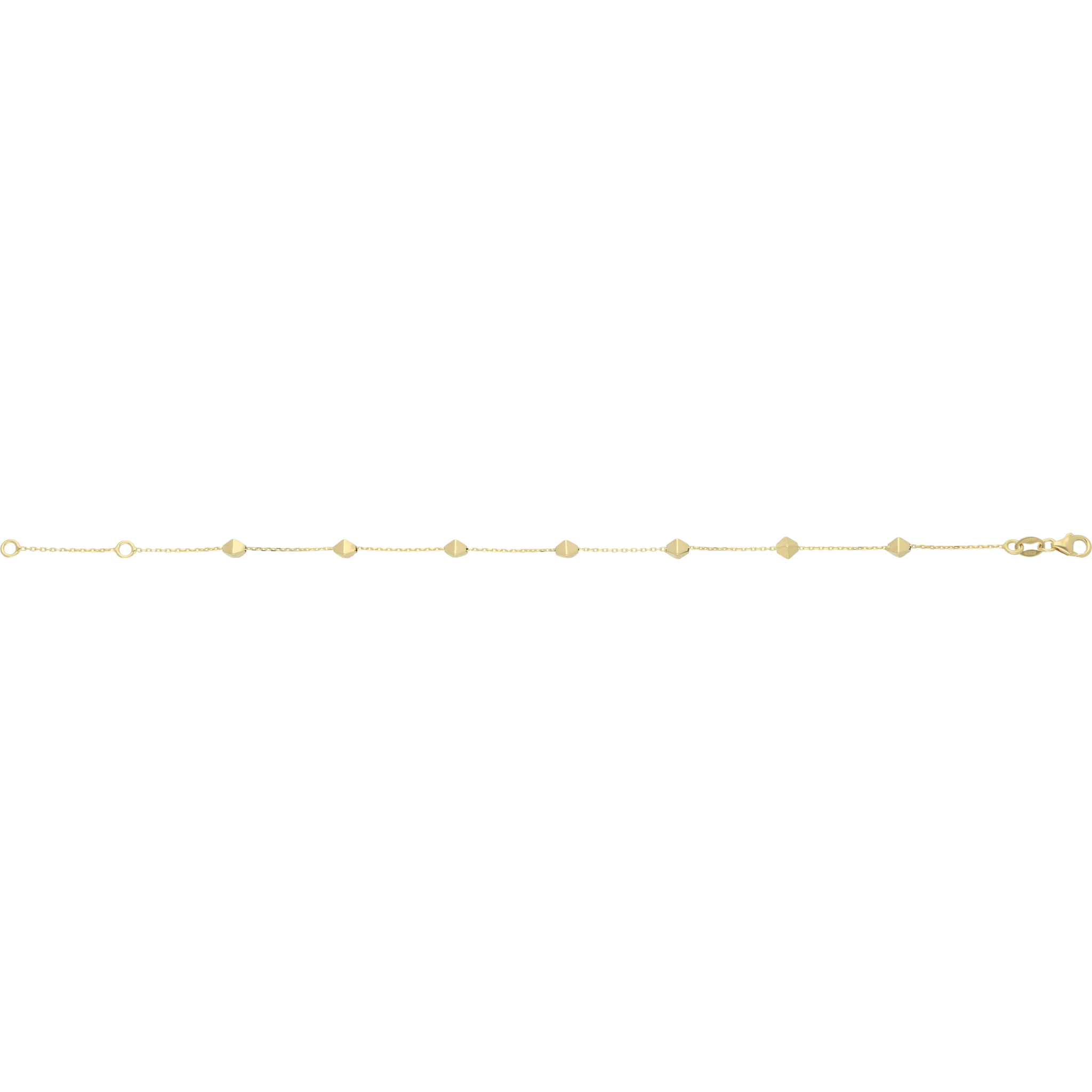 Pulsera rombos 14K