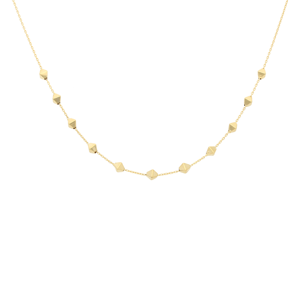 Collar rombos 14K