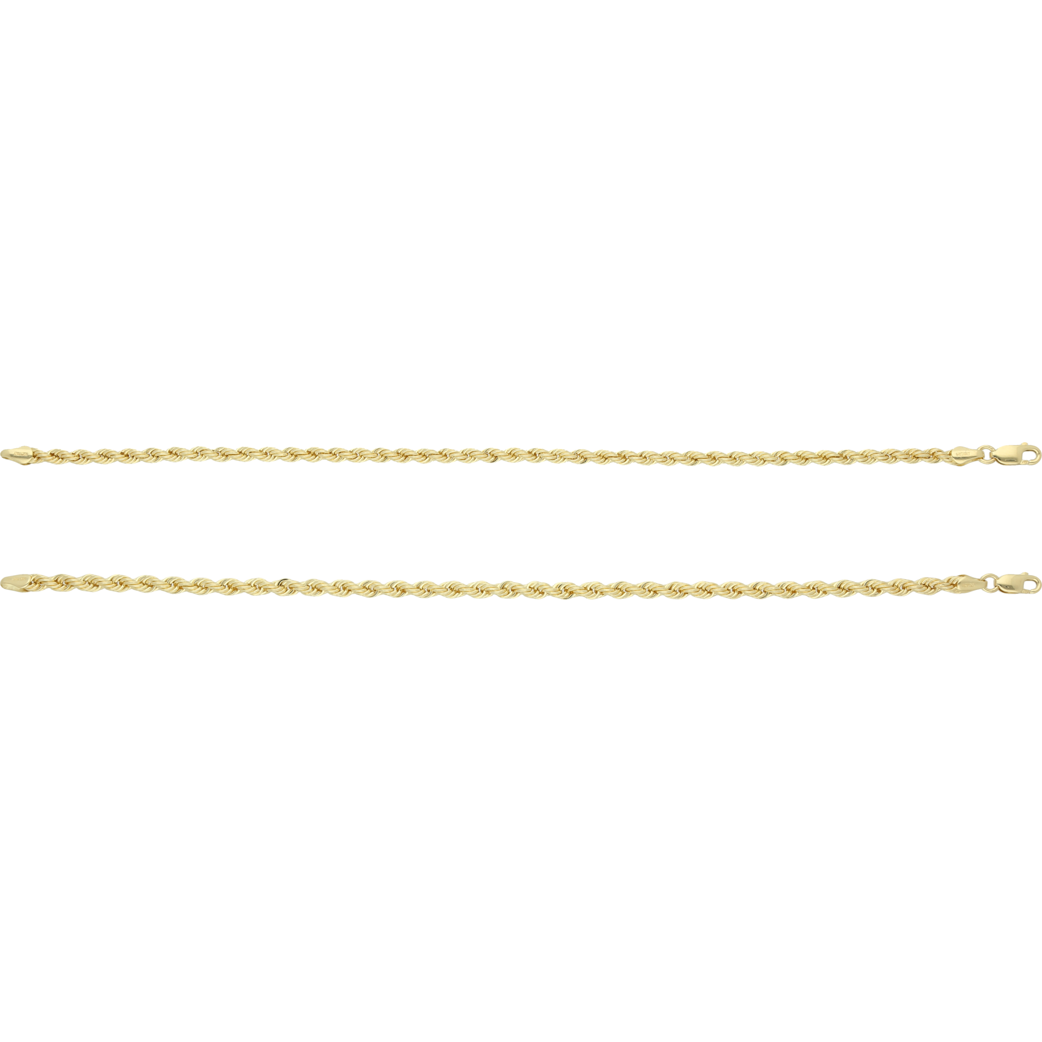 Pulsera torsal hueca 14K