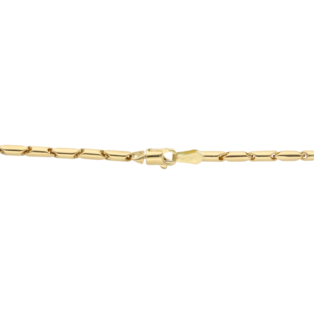 Cadena hueca oro amarillo 14K