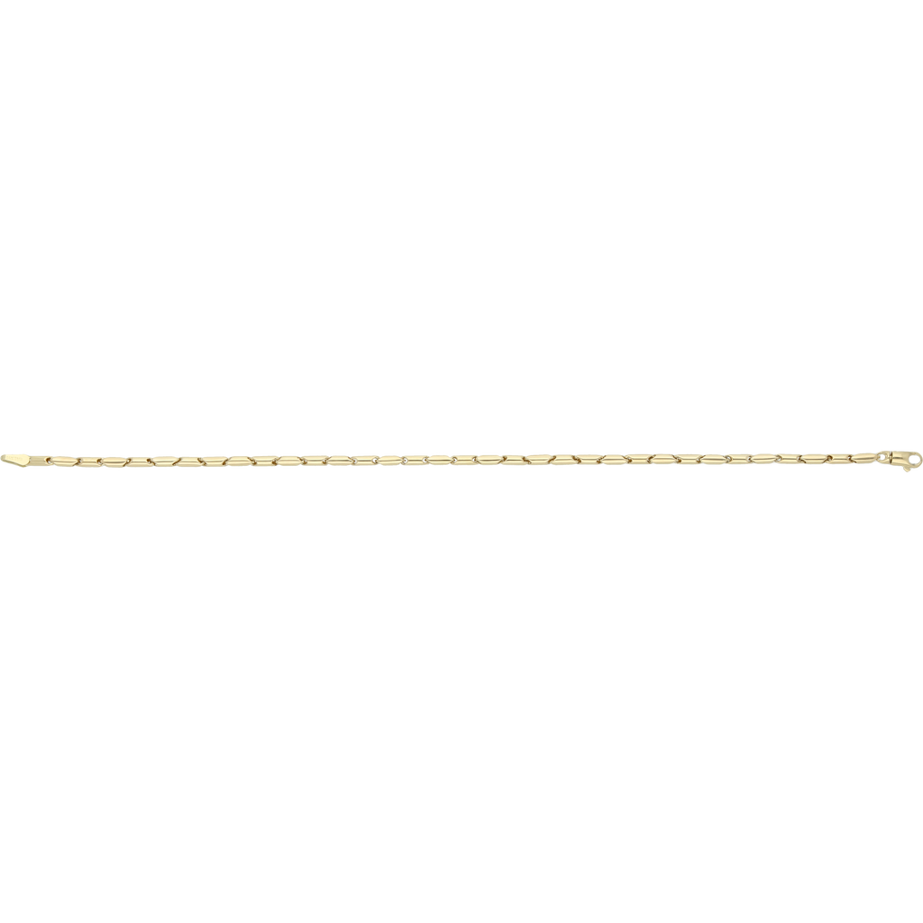 Pulsera hueca oro amarillo 14K