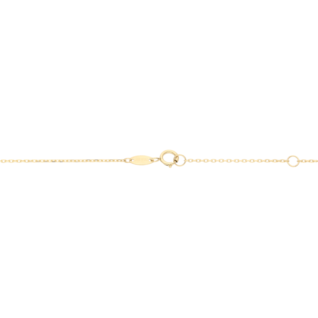 Collar círculos tricolor 14K