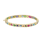 Aro circonias colores 14K
