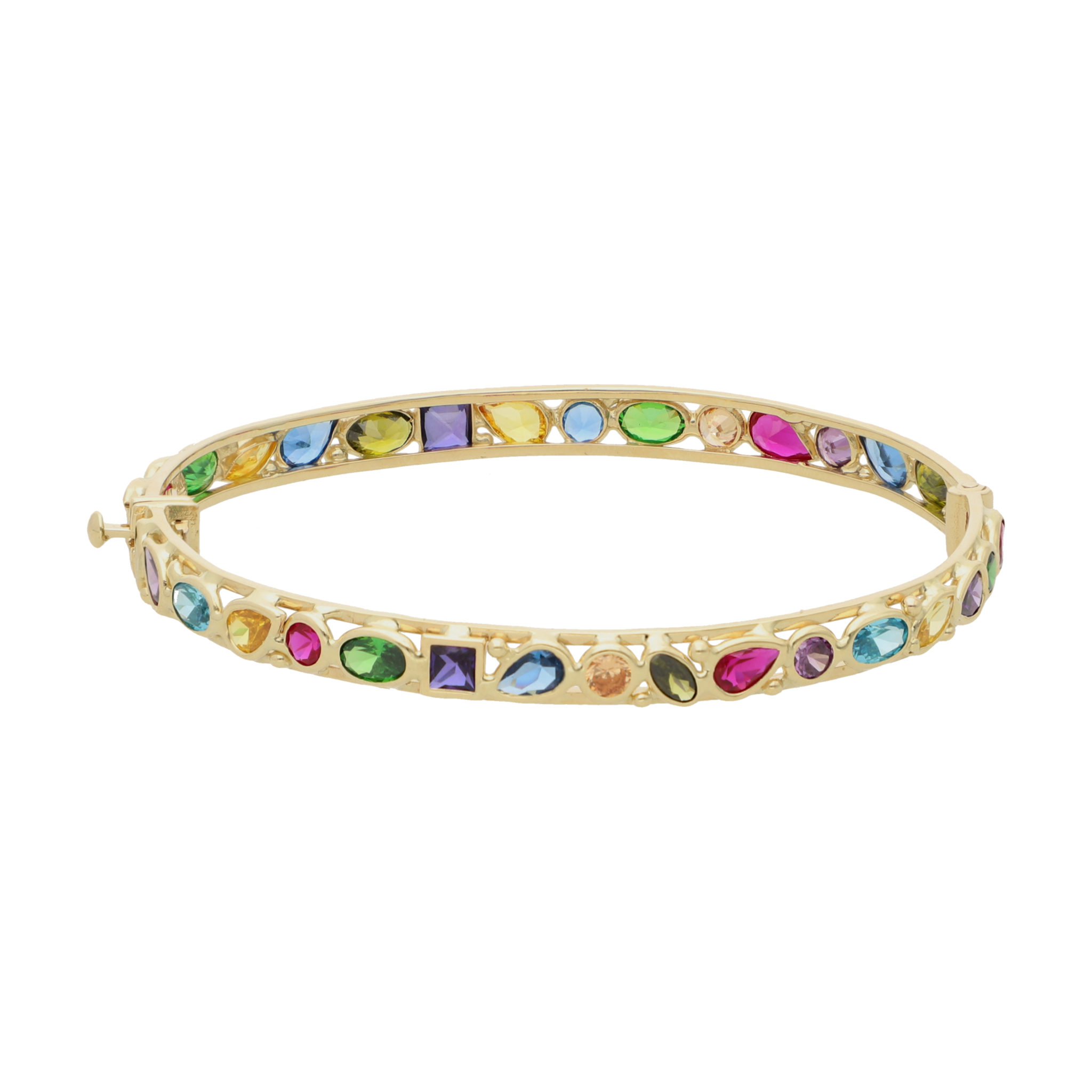 Aro circonias colores 14K