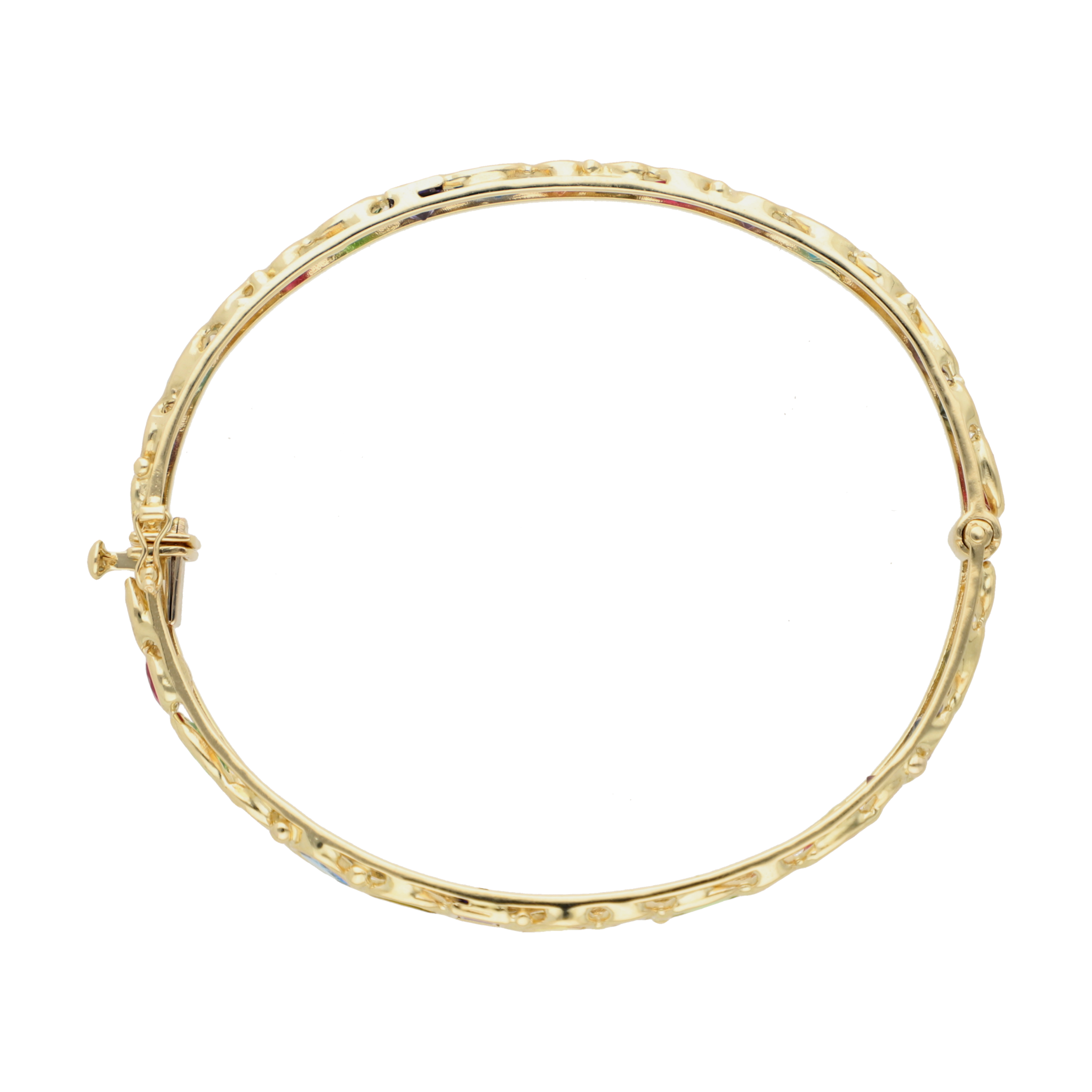 Aro circonias colores 14K