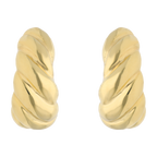 Arracadas caracol huecas 14K