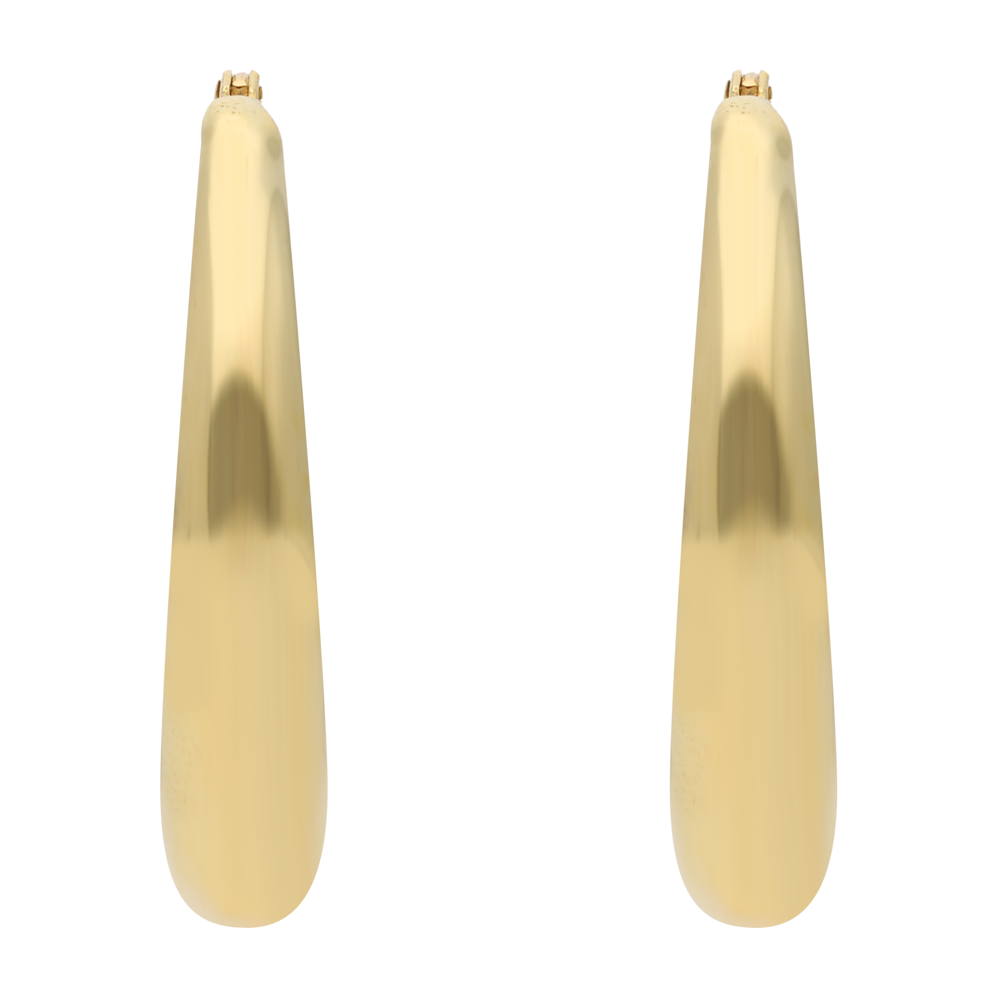 Arracadas huecas 14K