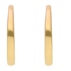 Arracadas huecas 14K