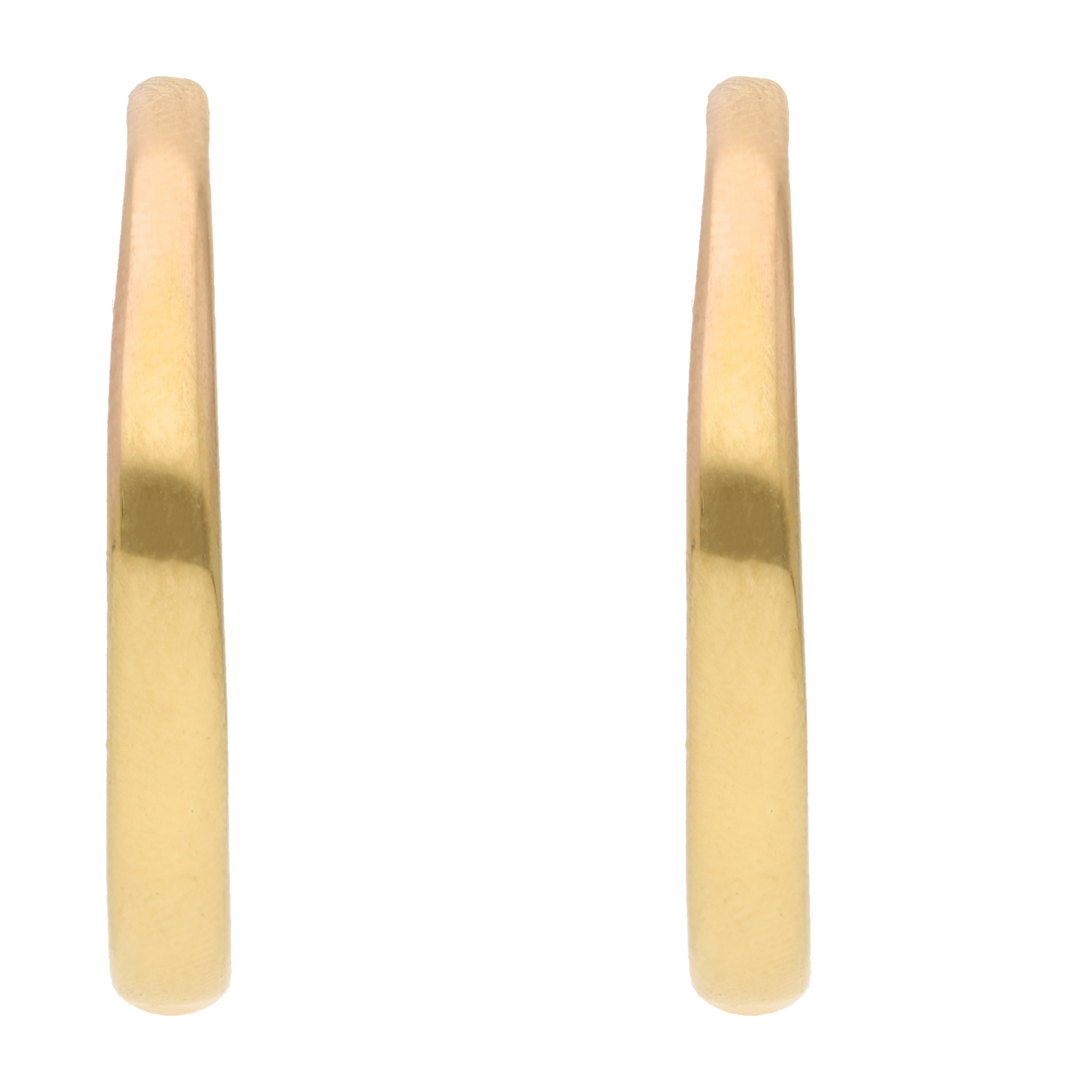Arracadas huecas 14K