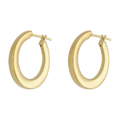 Arracadas huecas 14K