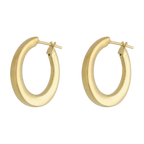 Arracadas huecas 14K