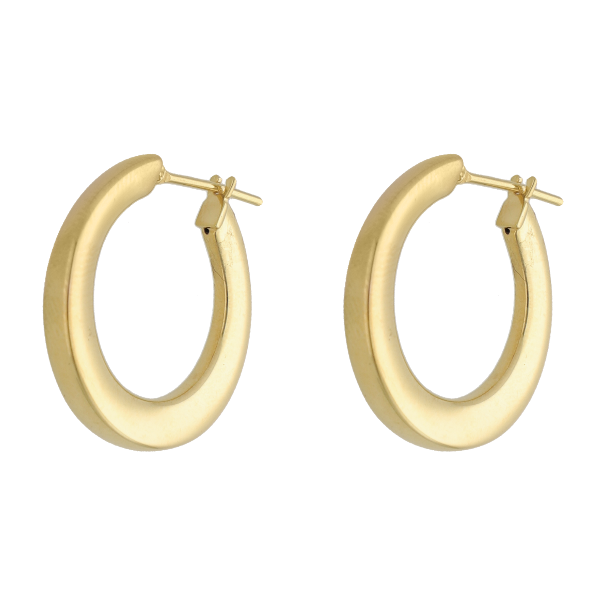 Arracadas huecas 14K