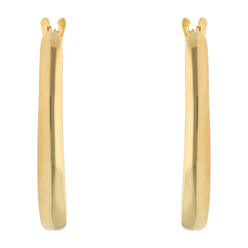 Arracadas huecas 14K