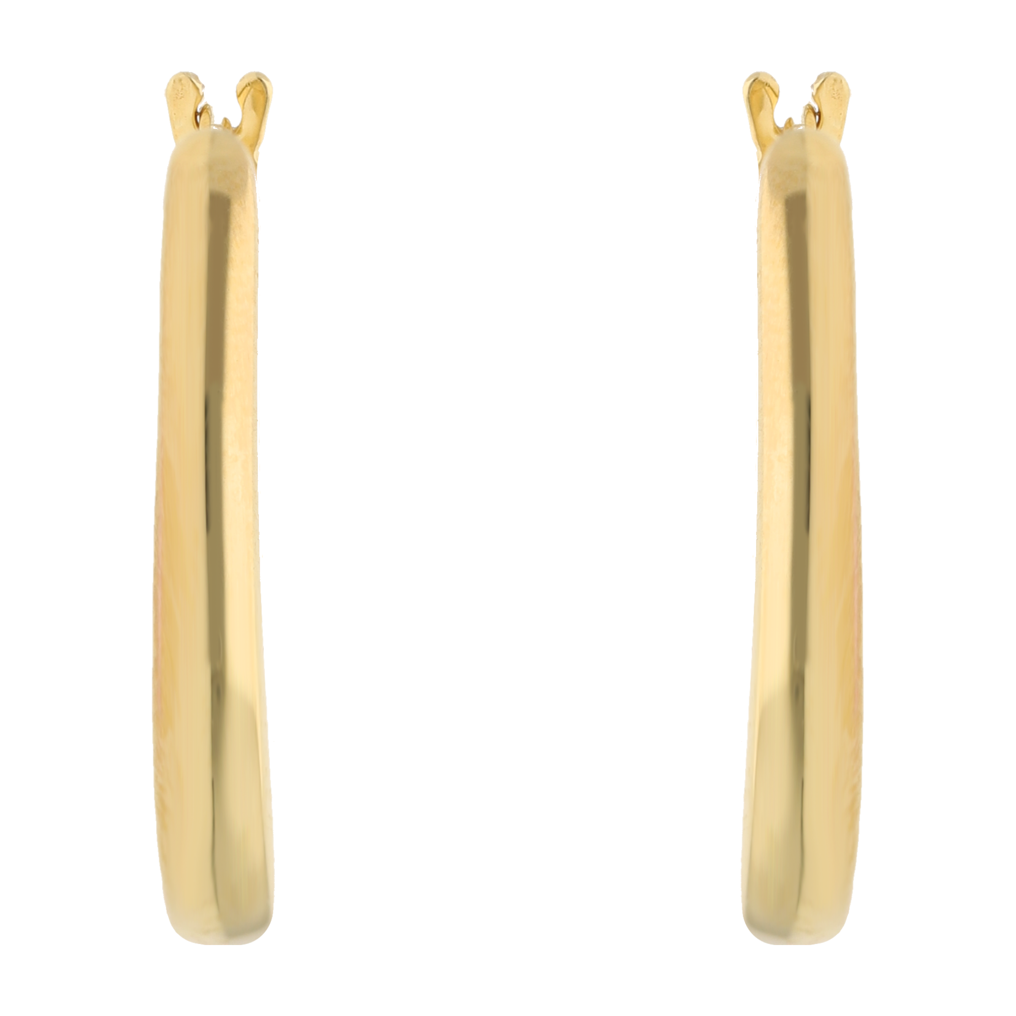 Arracadas huecas 14K