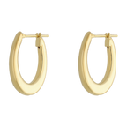 Arracadas huecas 14K