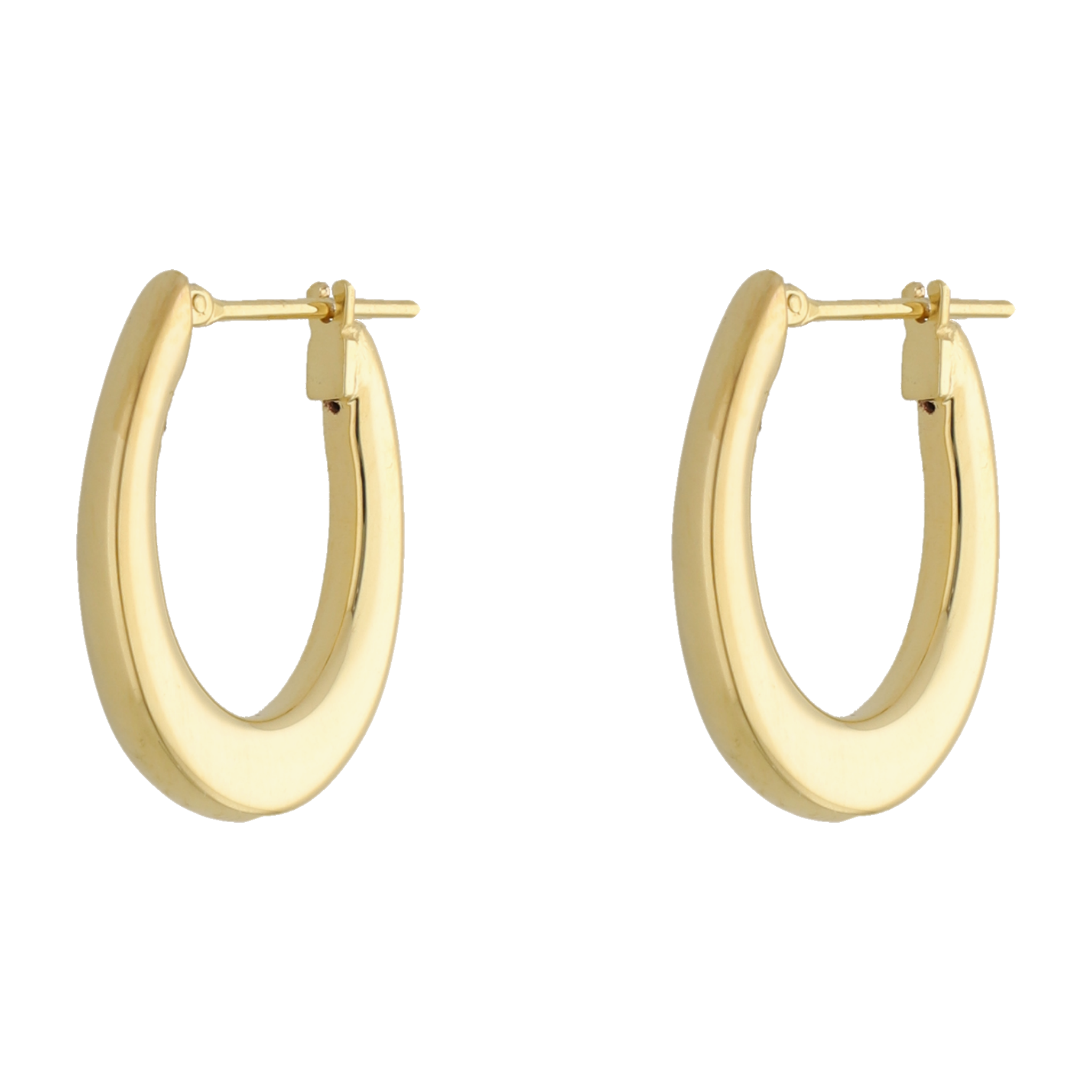 Arracadas huecas 14K