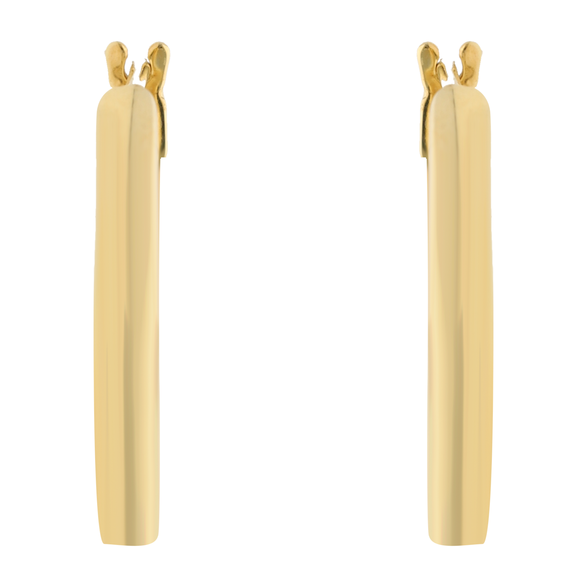 Arracadas huecas 14K
