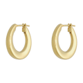 Arracadas huecas 14K