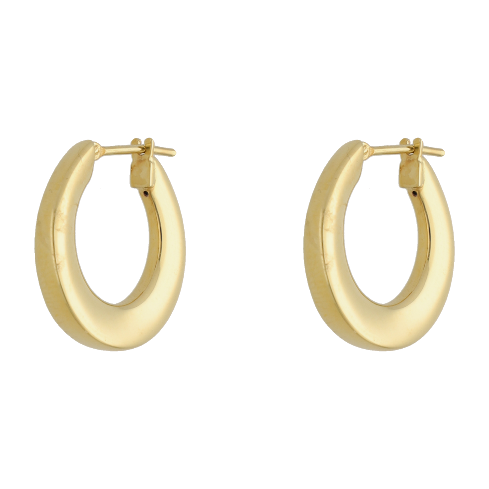 Arracadas huecas 14K