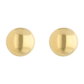Aretes botón grandes 14K