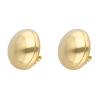 Aretes botón grandes 14K
