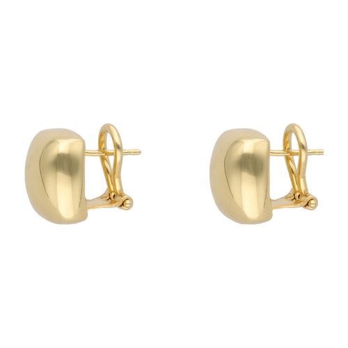 Aretes huecos cuadrados 14K