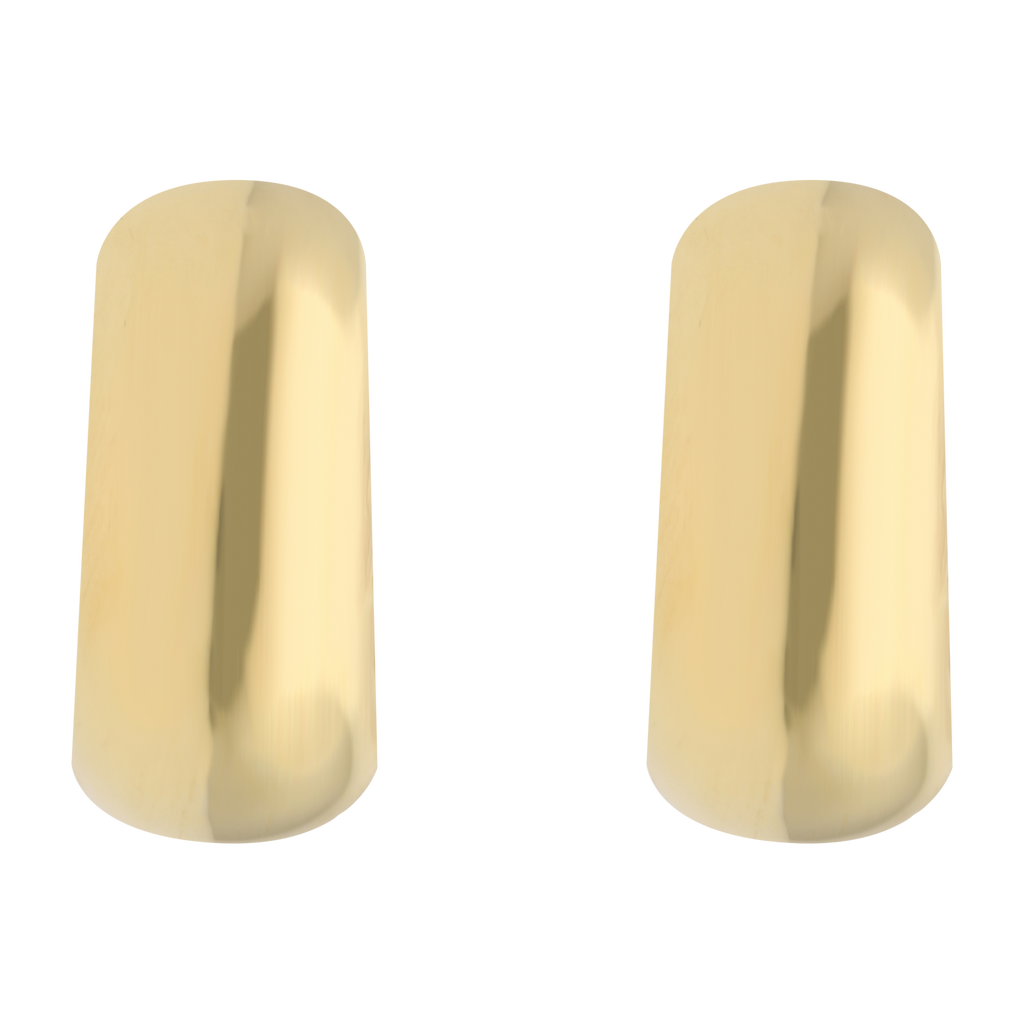 Arracadas huecas 14K