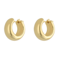 Arracadas huecas 14K