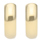 Arracadas lisas oro amarillo 14K
