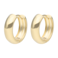 Arracadas lisas oro amarillo 14K