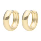 Arracadas lisas oro amarillo 14K
