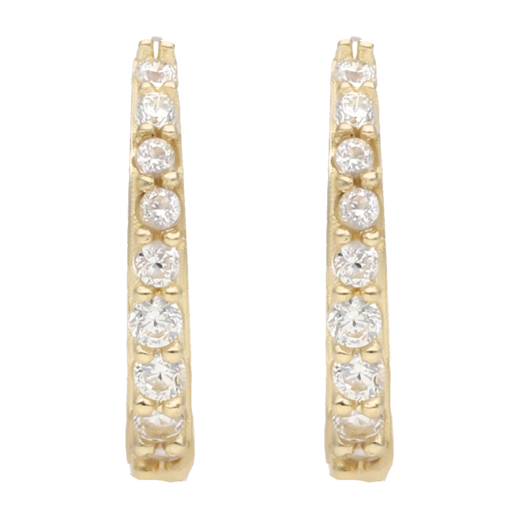 Arracadas circonias 14K