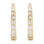 Arracadas circonias 14K