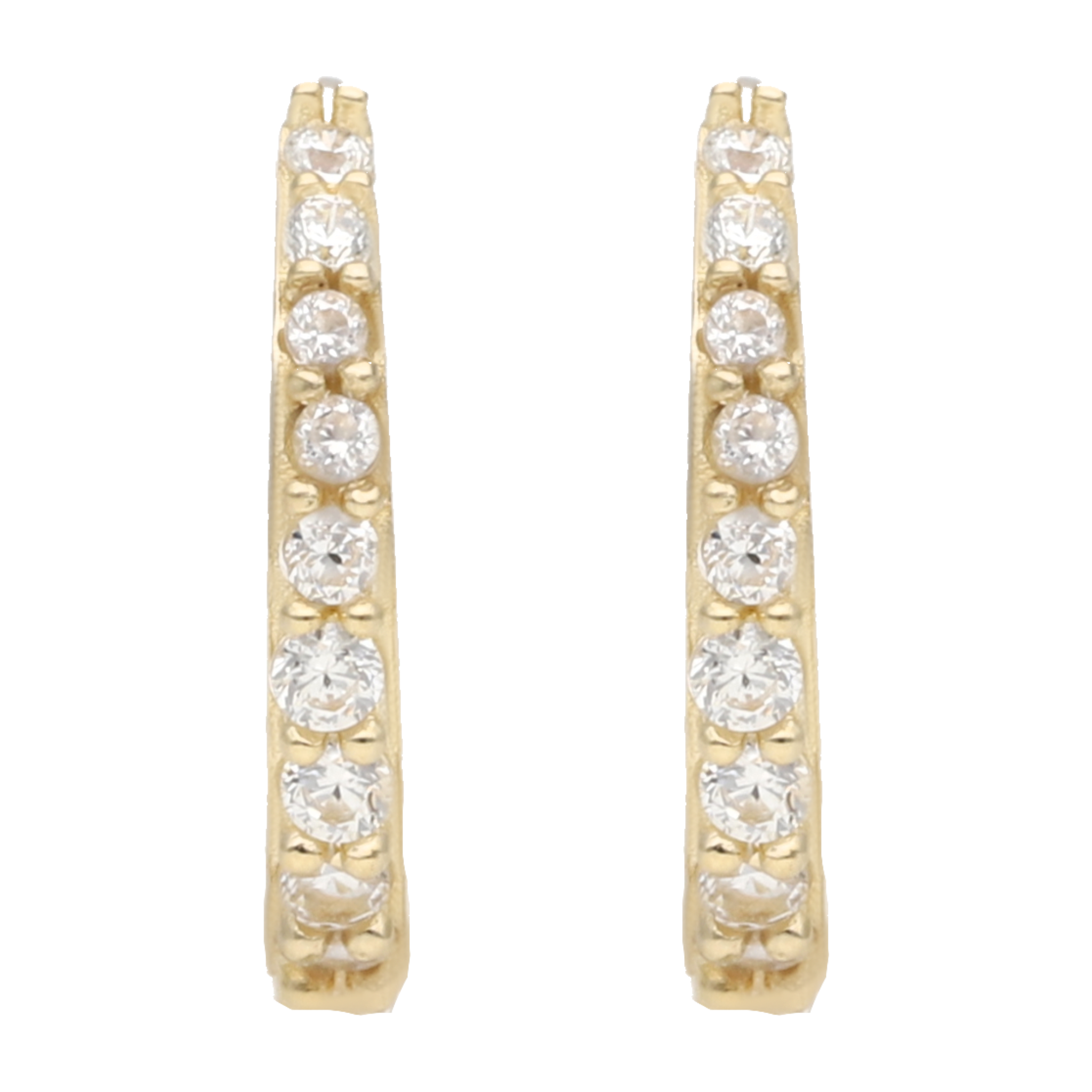 Arracadas circonias 14K