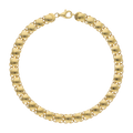 Pulsera bolas lisas 14K